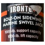 Ironton Bolt-On Sidewind Marine Swivel Jack, 1000-Lb. Capacity #104482 Msrp $42.99