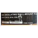 *Strongway 30in. Oscillating Wall-Mount Fan, 6500 CFM, 3 Speeds #4742870 Msrp $169.99
