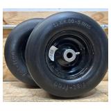 Marastar Flat-Free Universal Tire Assembly, 2-Pack, 11/4.00-5, Model# 02069-NTE #5906565 Msrp $49.99