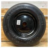 Klutch Flat-Free Universal Wheelbarrow Tire Assembly, 14/3.25-8, Ribbed Tread #5970874 Msrp $39.99
