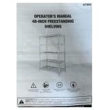 *Strongway Heavy-Duty Wire Shelving Unit, 5 Shelves, 4000-Lb. Capacity, 48in.L x 24in.D x 72in.H #4879690