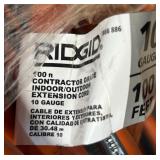 Ridgid 100ft Contractor Grade Indoor/Outdoor Extension Cord 10 Gauge