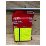 2X-Large/3X-Large Yellow Class-3 High Visibility Safety Vest with 10-Pockets and Sleeves