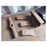 RR Rail, Axe Heads and Hammer Head