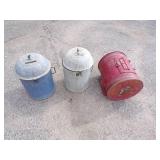 3 Vintage Ballot Boxes