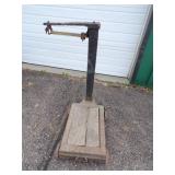 Vintage Koehler and Hinrichs Feed Scale with weights