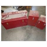4 Wood storage Tool Boxes