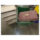 Storage Totes and Wood Storage Boxes, Wood Shelf