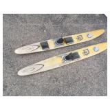 Pair of Vintage Wood Water Skies