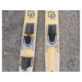 Pair of Vintage Wood Water Skies