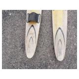 Pair of Vintage Wood Water Skies