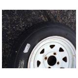 12" Trailer Tire with Rim 4 hole