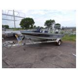 1986 Crestliner Boat with Suzuki 65 HP Motor and Trailer
