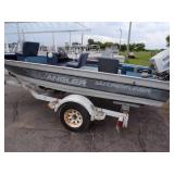 1986 Crestliner Boat with Suzuki 65 HP Motor and Trailer
