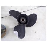 Vintage Minnow Bucket, rod and reel, anchor and Boat Motor Prop