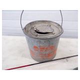 Vintage Minnow Bucket, rod and reel, anchor and Boat Motor Prop
