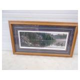 Framed Artwork Beside Still Waters by Kim Norlien