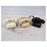 3 Vintage telephones