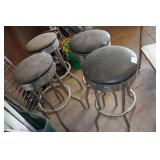 Set of Four Bar Stools