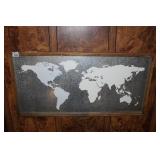 Framed World Map