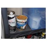 Shelves and Contents - Paint, Cleaners