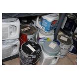 Shelves and Contents - Paint, Cleaners