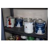 Shelves and Contents - Paint, Cleaners