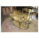 Hammary Galerie Collection Oval Coffee and Side Table Set