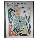 Flower Market Framed Wall Art 32" x 24" $56.99 Retail - Brand New