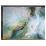 Green Abstract Wall Art 32" x 36" $99.99 Retail - Brand New
