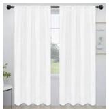White Blackout Curtain Panels 52" x 84" $39.99 Retail - Brand New