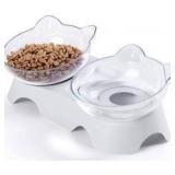 Elevated Cat Food & Water Bowl Set Small - Brand New
