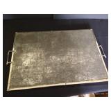 Metal Art Deco Peacock Sevice Tray