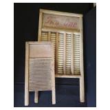 (2) Antique Washboards