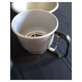 Aluminum Kitchen Items: Cake Lid, Flour Sifter & Bowls
