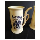 1960s Batman Plastic "Sippy" Cups w/ Straw Handles