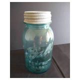 #13 Aqua Ball 1 Quart Jar w/ Lid