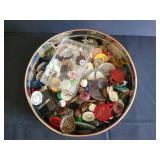 Tin of Vintage Buttons