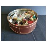 Tin of Vintage Buttons