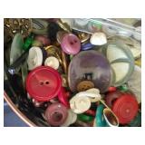 Tin of Vintage Buttons