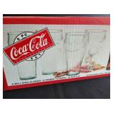 New Sealed 8 PC Coke Glasses