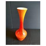 Tall Royal Haeger Ombre Orange Vase