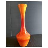 Tall Royal Haeger Ombre Orange Vase