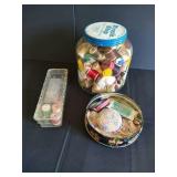 Wood Spools, Tin & Sewing Notions