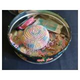 Wood Spools, Tin & Sewing Notions