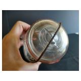 Early 1900s Queen Trademark Wide-Mouth Adjustable Jar w/ Bubble