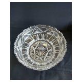 Anchor Hocking Wexford Compote & Western Germany Cut Glass Bowl