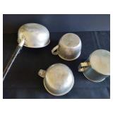 Aluminum Dipper w/ Wood Handle w/ Cups