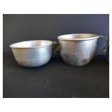 Aluminum Dipper w/ Wood Handle w/ Cups