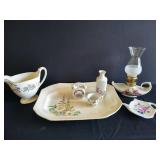 Tiny China Lot w/ Homer Laughlin April Creamer, Lamp, Etc